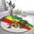 Ethiopia Round Carpet Lion Of Judah Emblem With Cross