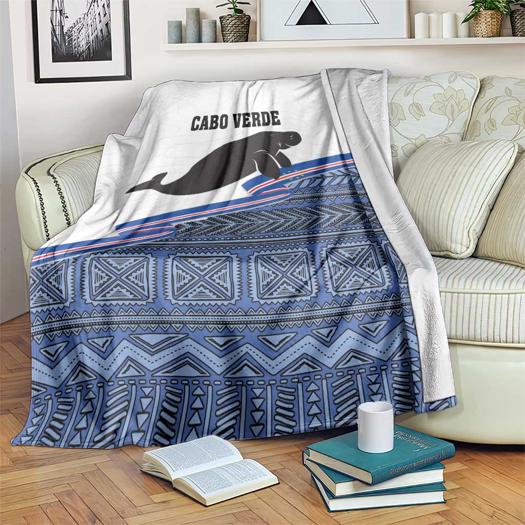 Cape Verde Manatee Blanket Pattern With Flag Color