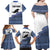 Cape Verde Manatee Family Matching Off Shoulder Maxi Dress and Hawaiian Shirt Pattern With Flag Color - Wonder Print Shop