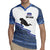 Cape Verde Manatee Rugby Jersey Pattern With Flag Color - Wonder Print Shop