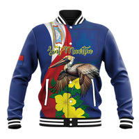 Personalized Sint Maarten Flag Day Baseball Jacket 40th Anniversary Semper Progrediens