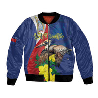 Personalized Sint Maarten Flag Day Bomber Jacket 40th Anniversary Semper Progrediens