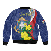 Personalized Sint Maarten Flag Day Bomber Jacket 40th Anniversary Semper Progrediens