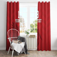 Custom Sint Maarten Football Red Version Window Curtain Go Champion