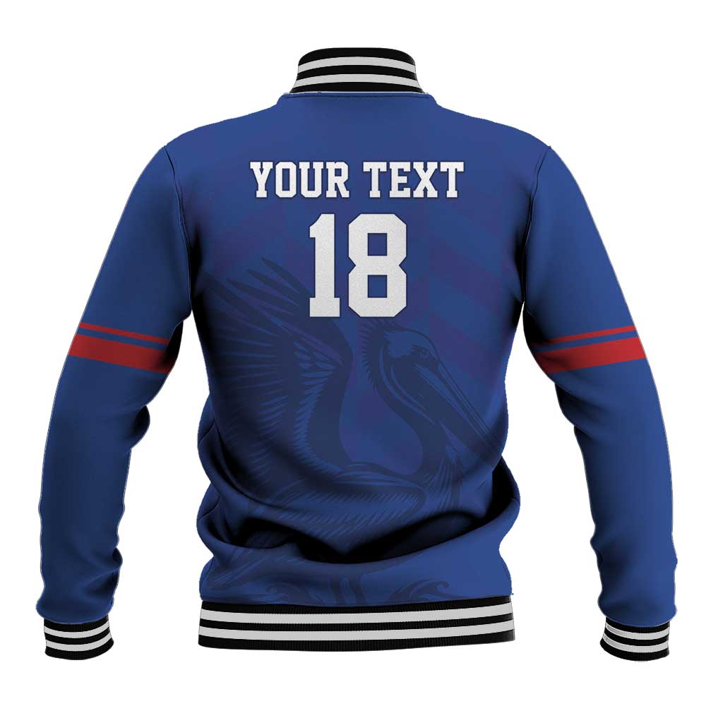 Custom Sint Maarten Football Blue Version Baseball Jacket Go Champion
