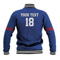 Custom Sint Maarten Football Blue Version Baseball Jacket Go Champion