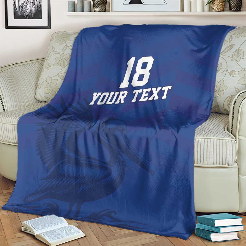 Custom Sint Maarten Football Blue Version Blanket Go Champion