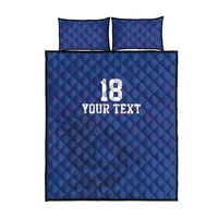 Custom Sint Maarten Football Blue Version Quilt Bed Set Go Champion