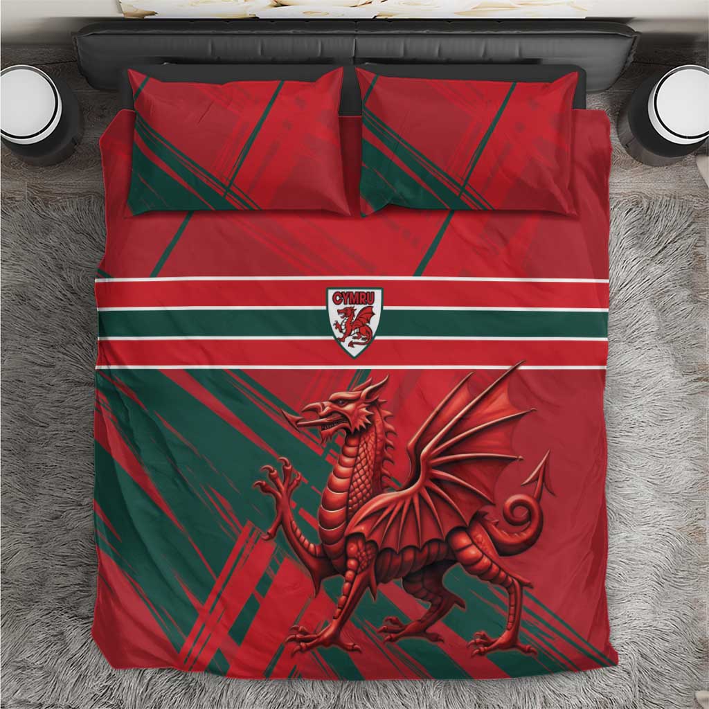 Wales Football Red Dragon Bedding Set Welsh National Team Spirit