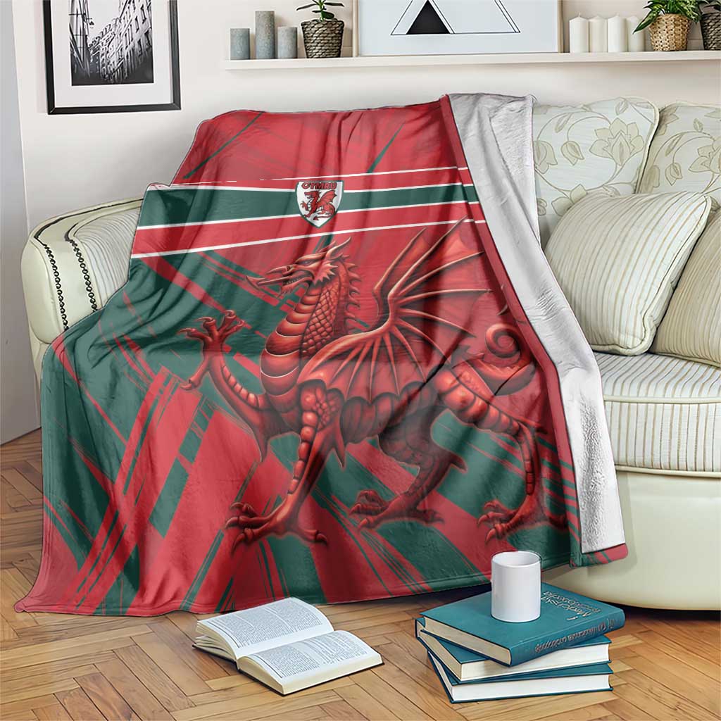 Wales Football Red Dragon Blanket Welsh National Team Spirit