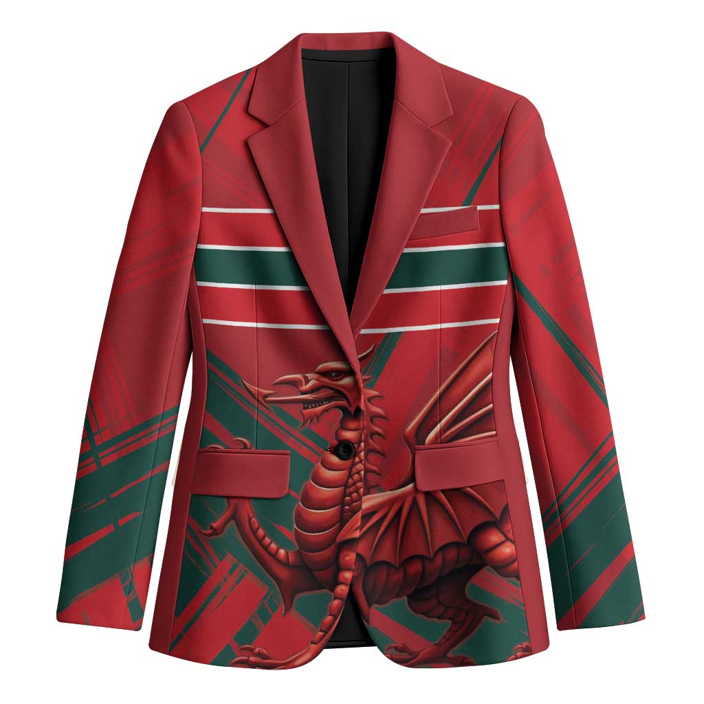 Wales Football Red Dragon Custom Blazer Welsh National Team Spirit