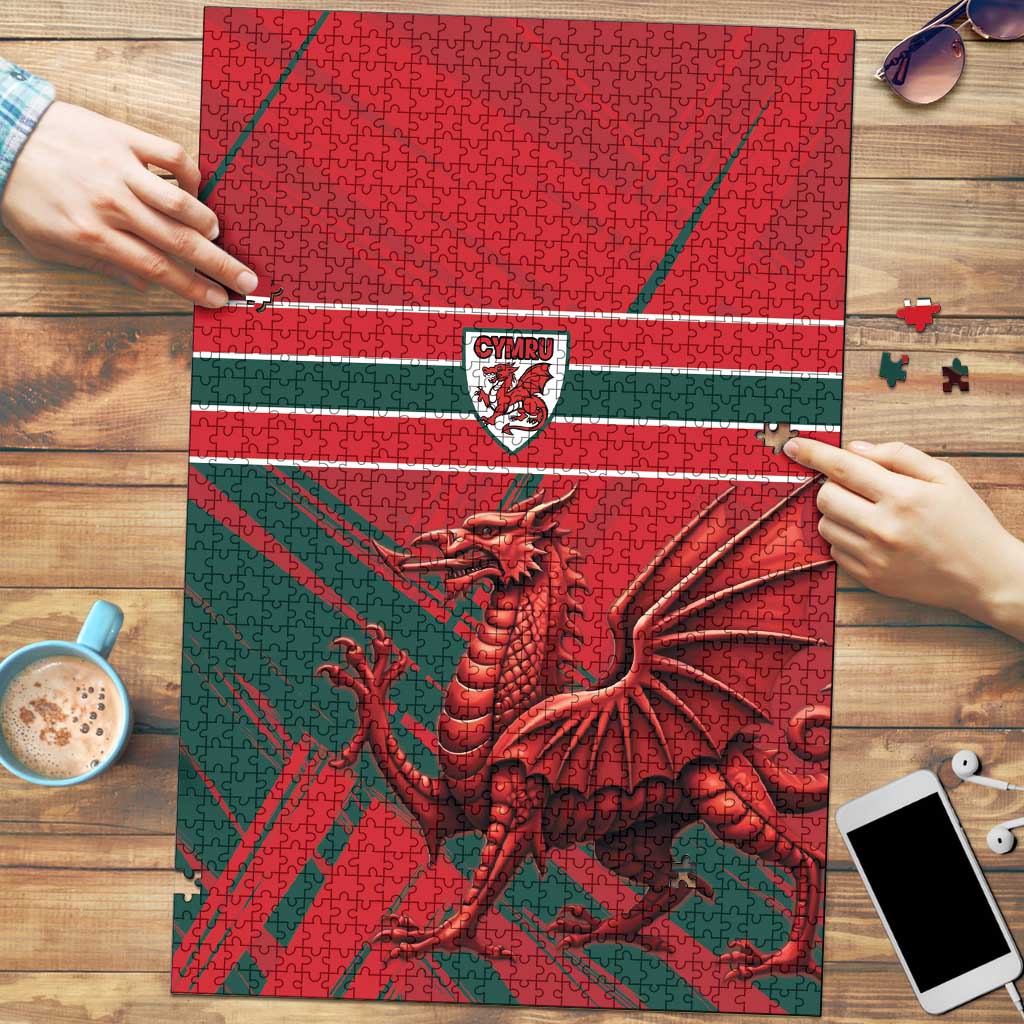 Wales Football Red Dragon Puzzle Welsh National Team Spirit