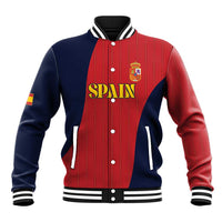 Custom Spain Football Baseball Jacket La Roja National Pride