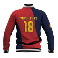 Custom Spain Football Baseball Jacket La Roja National Pride