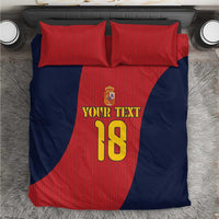 Custom Spain Football Bedding Set La Roja National Pride