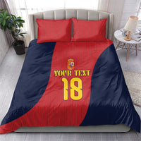 Custom Spain Football Bedding Set La Roja National Pride