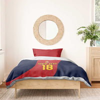 Custom Spain Football Bedding Set La Roja National Pride