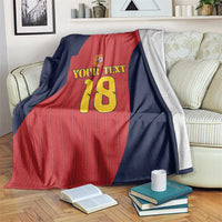 Custom Spain Football Blanket La Roja National Pride