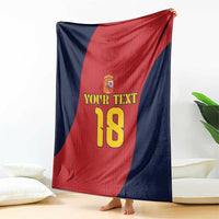 Custom Spain Football Blanket La Roja National Pride