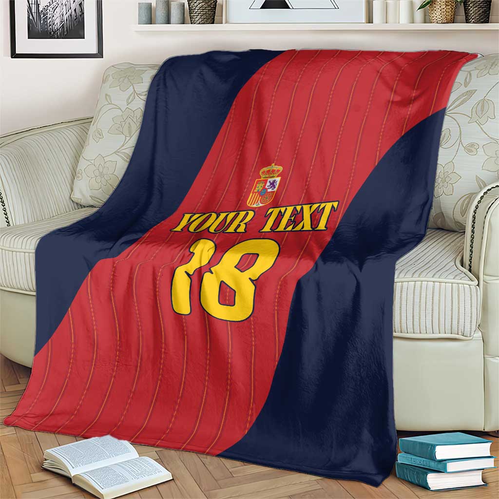 Custom Spain Football Blanket La Roja National Pride