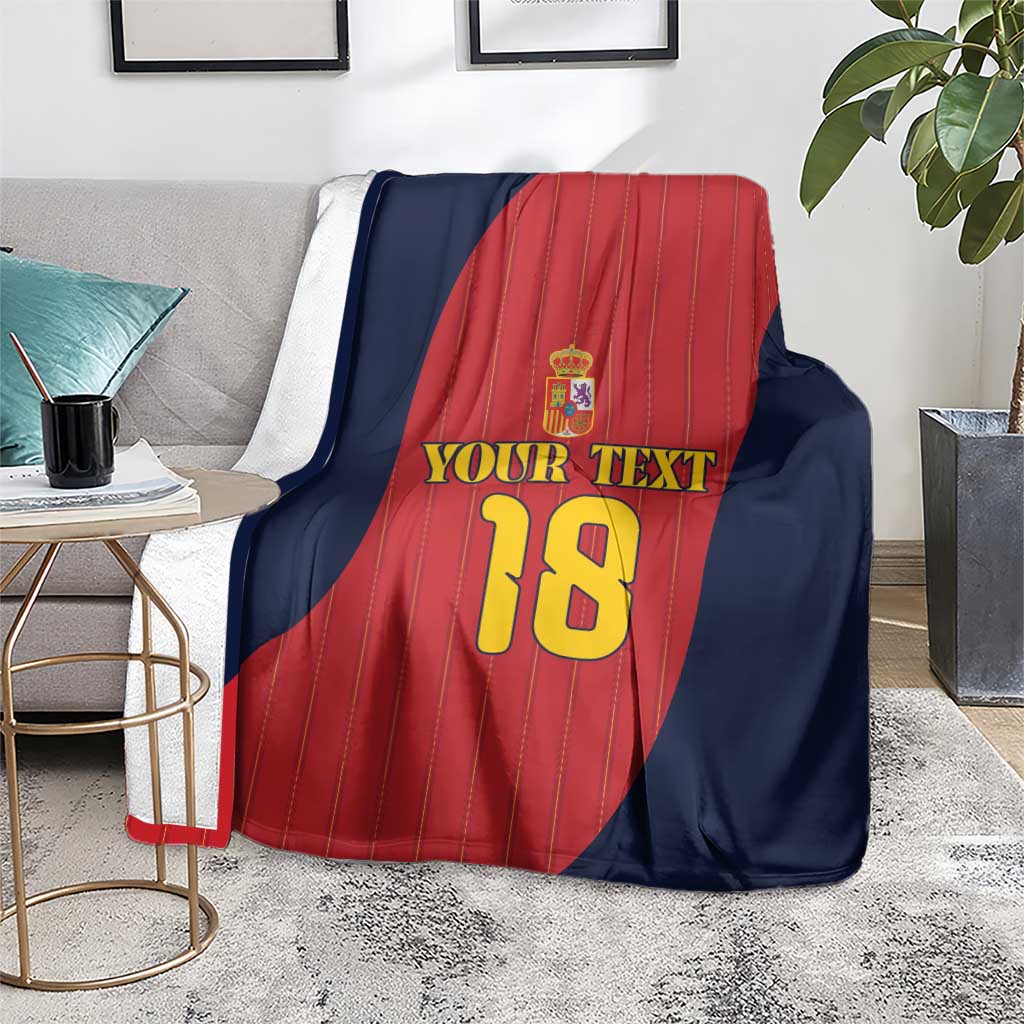 Custom Spain Football Blanket La Roja National Pride