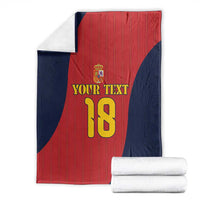 Custom Spain Football Blanket La Roja National Pride