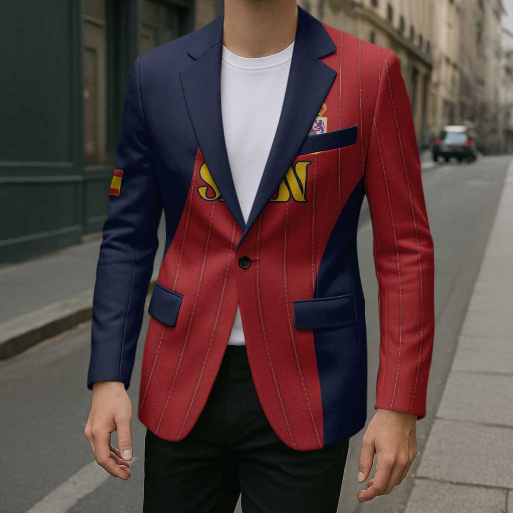 Custom Spain Football Blazer La Roja National Pride