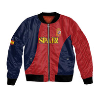 Custom Spain Football Bomber Jacket La Roja National Pride