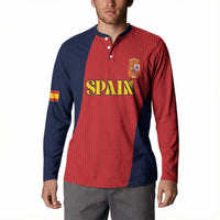 Custom Spain Football Button Sweatshirt La Roja National Pride