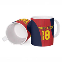 Custom Spain Football Ceramic Mug La Roja National Pride