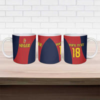 Custom Spain Football Ceramic Mug La Roja National Pride