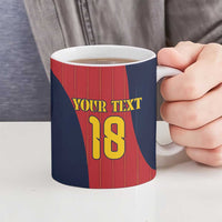 Custom Spain Football Ceramic Mug La Roja National Pride