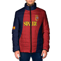 Custom Spain Football Padded Jacket La Roja National Pride