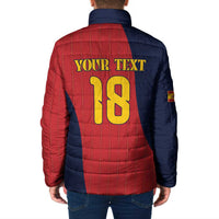 Custom Spain Football Padded Jacket La Roja National Pride