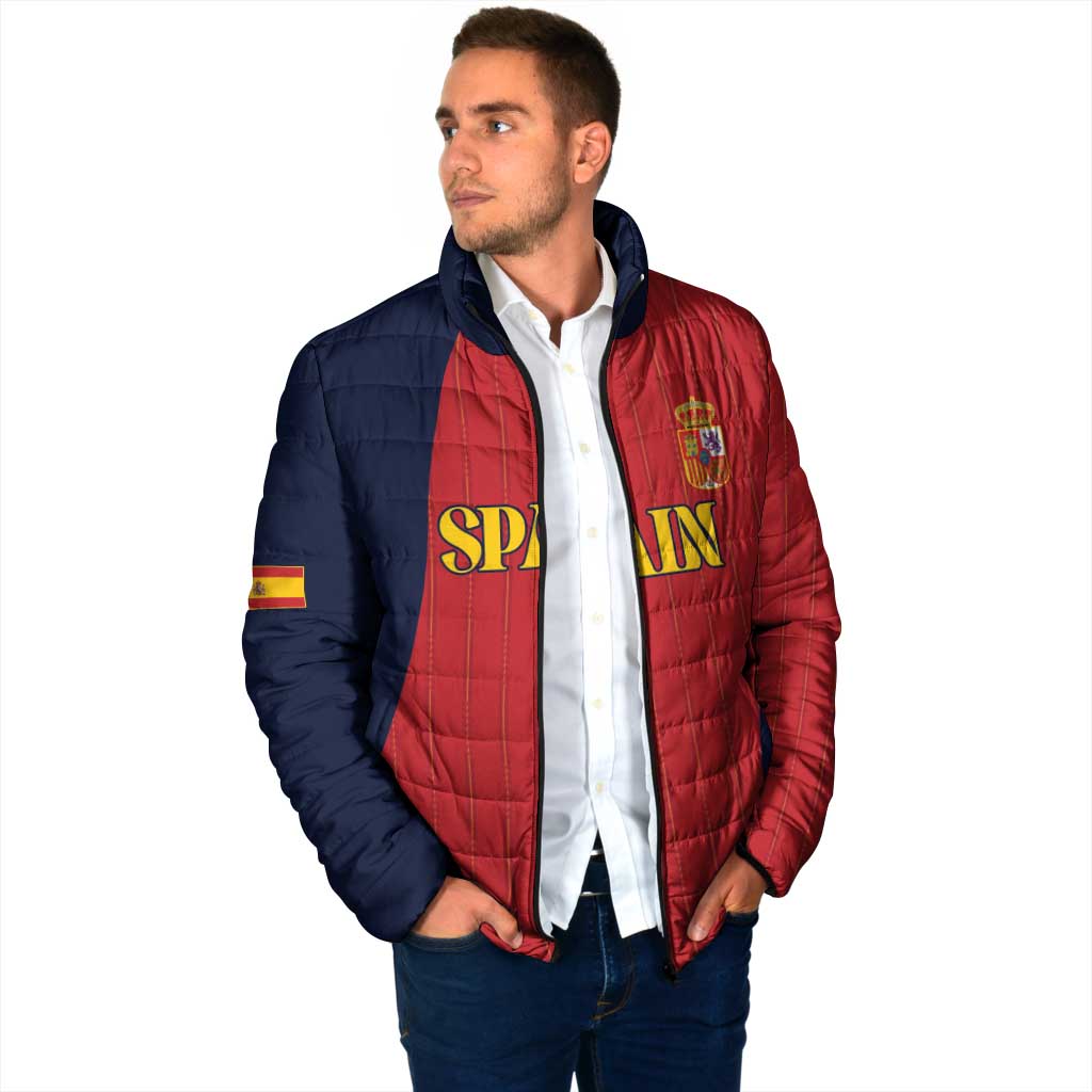 Custom Spain Football Padded Jacket La Roja National Pride