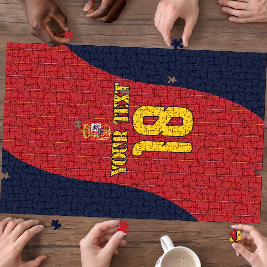 Custom Spain Football Puzzle La Roja National Pride
