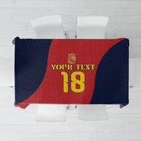 Custom Spain Football Tablecloth La Roja National Pride