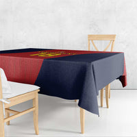 Custom Spain Football Tablecloth La Roja National Pride