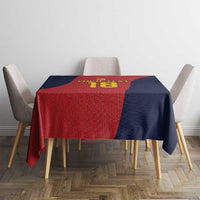 Custom Spain Football Tablecloth La Roja National Pride