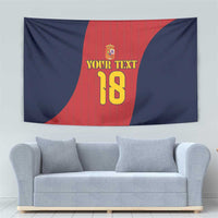 Custom Spain Football Tapestry La Roja National Pride