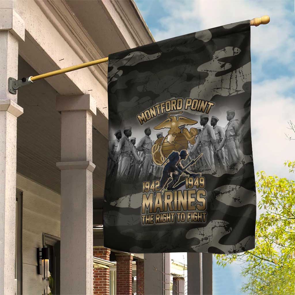 Montford Point Marines 1942-1949 Garden Flag The Right to Fight Legacy Tribute