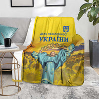 Ukraine Monument Independence Day Blanket Glory to Ukraine!