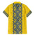 Blue Ukraine Folk Patterns Family Matching Mermaid Dress and Hawaiian Shirt Simple Style