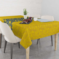 Blue Ukraine Folk Patterns Tablecloth Simple Style