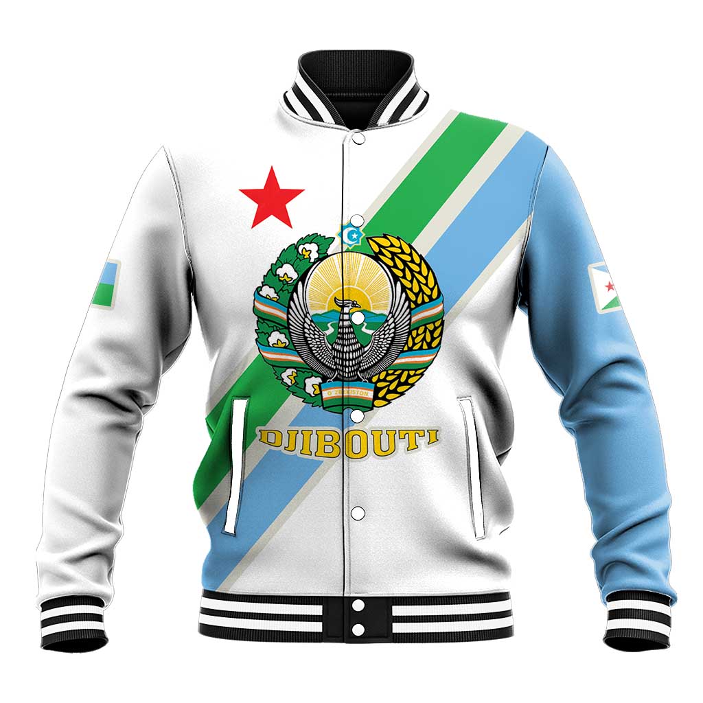 Djibouti Coat Of Arms Baseball Jacket With Flag Style - Wonder Print Shop