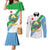 Djibouti Coat Of Arms Couples Matching Mermaid Dress and Long Sleeve Button Shirt With Flag Style