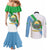 Djibouti Coat Of Arms Couples Matching Mermaid Dress and Long Sleeve Button Shirt With Flag Style