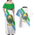 Djibouti Coat Of Arms Couples Matching Off Shoulder Maxi Dress and Hawaiian Shirt With Flag Style - Wonder Print Shop