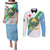 Djibouti Coat Of Arms Couples Matching Puletasi and Long Sleeve Button Shirt With Flag Style - Wonder Print Shop