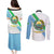 Djibouti Coat Of Arms Couples Matching Puletasi and Long Sleeve Button Shirt With Flag Style - Wonder Print Shop